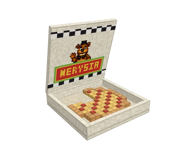 Pizzakarton — Minecraft-3D-Modell