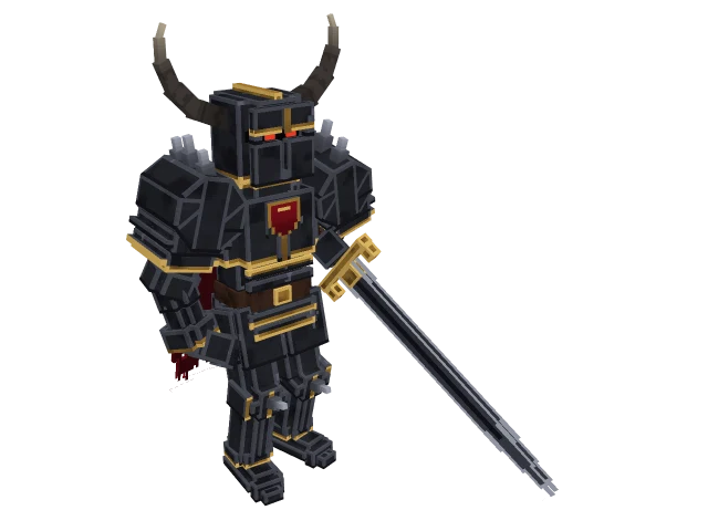 Schwarzer Ritter — Minecraft-3D-Modell