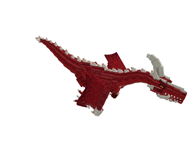 Königsdrache — Minecraft-3D-Modell