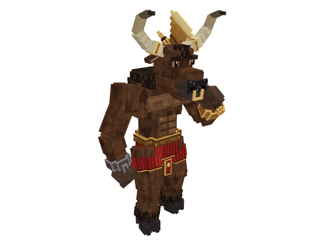 Minotaurus — Minecraft-3D-Modell