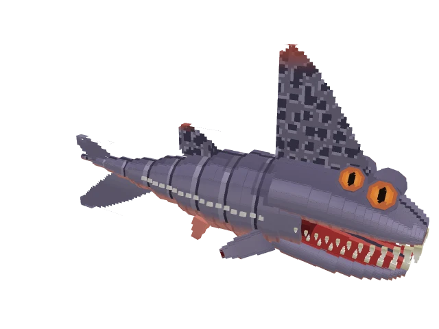 Sandshark — Minecraft-3D-Modell